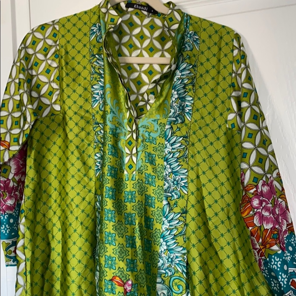 Khaadi silk shirt size 8